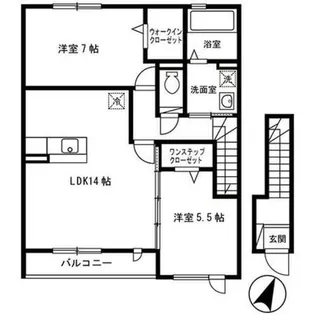 ヴィラ ファミール【2階】の間取り