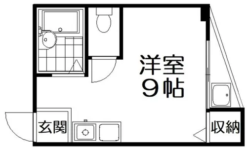 シャンテー甲斐田【3階】の間取り