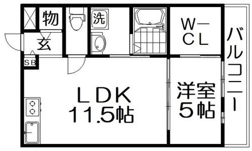 アークビルドⅠ【1階】の間取り