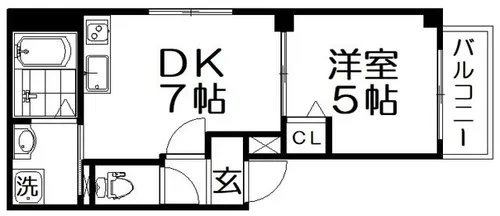 Parks枚方【4階】の間取り