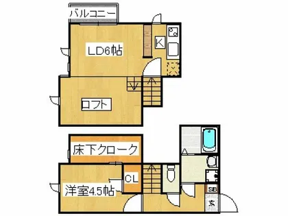 CB高宮ディライト【2階】の間取り