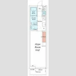 リブリ・百道【1階】の間取り