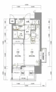 サヴォイ博多エレメンツ【4階】の間取り