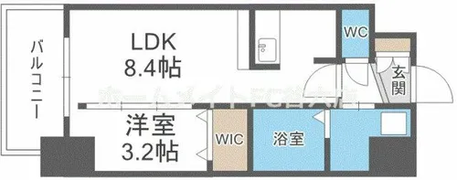 ソルテラスOSAKA緑橋クレアスト【2階】の間取り