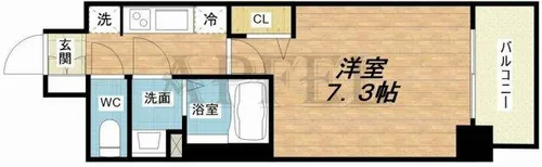 ファステート都島フィーノ【2階】の間取り