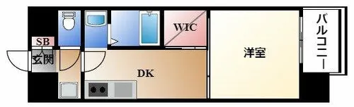 エステムコート名古屋鶴舞シエル【13階】の間取り