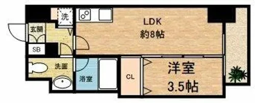 イグレック南本町【7階】の間取り