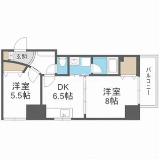 2DKの間取り画像