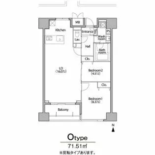 グラン・アベニュー栄【12階】の間取り