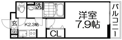 ドリーム錦 走谷【2階】の間取り