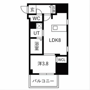 ザ・レジデンスパーク栄【3階】の間取り