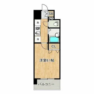 エスリード京橋ステーションプラザ【10階】の間取り