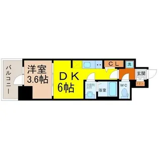 プレサンス上前津オレシア【2階】の間取り