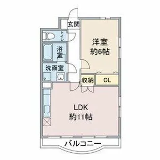 レジーナ鳥居松【1階】の間取り