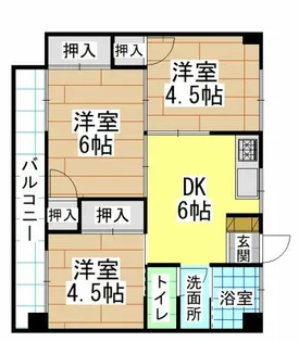 六甲ビル【5階】の間取り