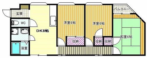ハイツ四季【2階】の間取り
