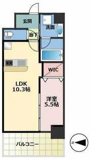 ストーリア茨木【8階】の間取り