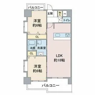 Hill Palace IKAI【8階】の間取り