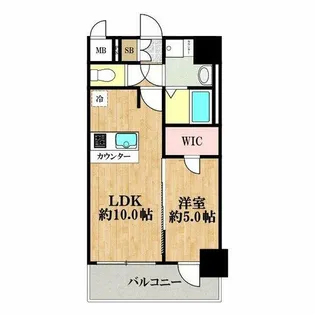 プレサンス大国町ラヴェニール【12階】の間取り