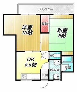 山本マンション【4階】の間取り