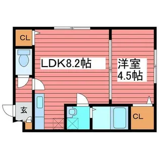 ロコベルソ月寒東【2階】の間取り