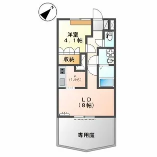 兵庫県加古川市尾上町口里【アパート】の間取り