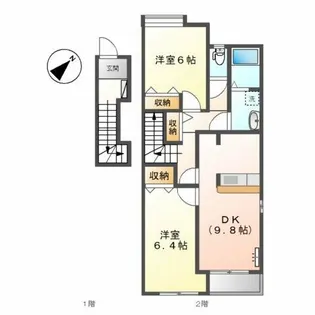 兵庫県加古川市尾上町口里【アパート】の間取り