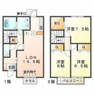 シャルマンハイム A棟【1階】の間取り