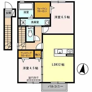 リヴィエールメゾン【2階】の間取り