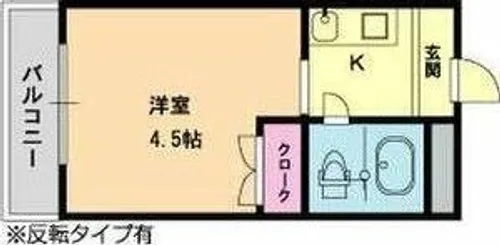 メゾン・ド・シュルヴィー【5階】の間取り