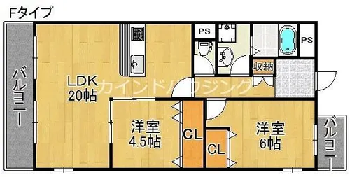 アノパーク加賀屋【11階】の間取り