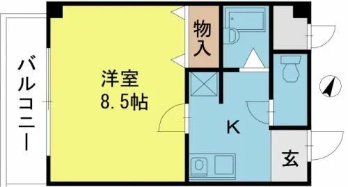 アプローズ堂島【5階】の間取り