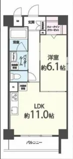 アベニール四天王寺【7階】の間取り