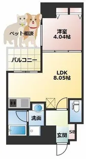 プレジオ本町【10階】の間取り