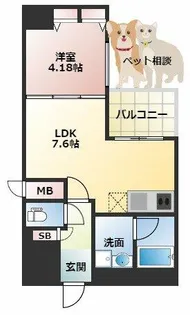 プレジオ本町【10階】の間取り
