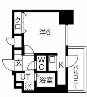 スプランディッド難波元町DUE【5階】の間取り