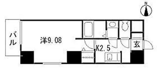 ゴルトベルク【9階】の間取り