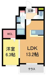 スリーゼ夙川【101号室】の間取り