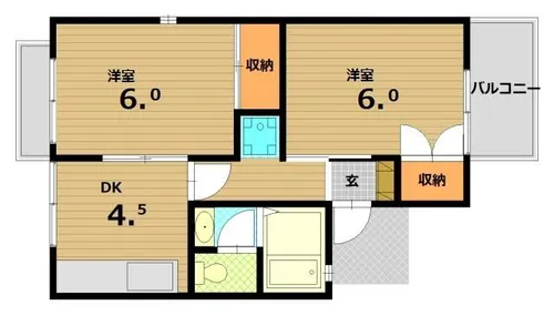 トラスト神戸【2階】の間取り