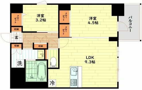 S-RESIDENCE福島diverse【8階】の間取り
