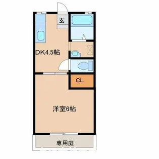 ハイツひろのが丘Ⅱ【303号室】の間取り
