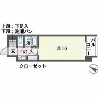 ソレアード薬院【5階】の間取り