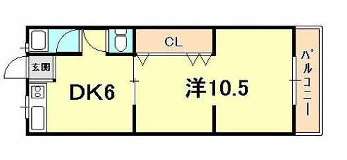 シルバーハイツ大石【102号室】の間取り