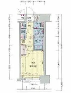 プレサンス梅田東グラッド【10階】の間取り