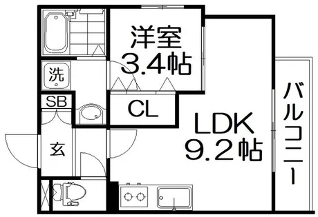 Reterasu光善寺【3階】の間取り