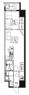 S-RESIDENCE大阪上本町【9階】の間取り
