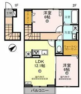 Le Lien(ルリアン)【2階】の間取り