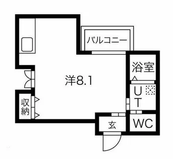 リードエイジ北浜【4階】の間取り