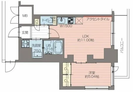 プレジオ恵美須【4階】の間取り