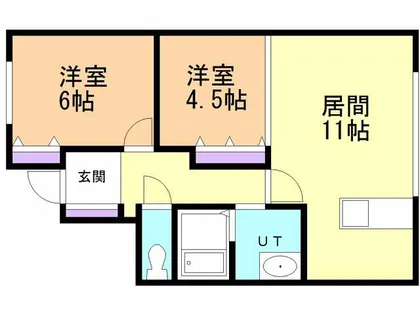 リブフラット【1階】の間取り